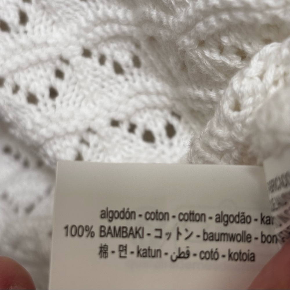 *New* Zara kids girls white Crochet Knit Tank top 4 - Picture 2 of 6